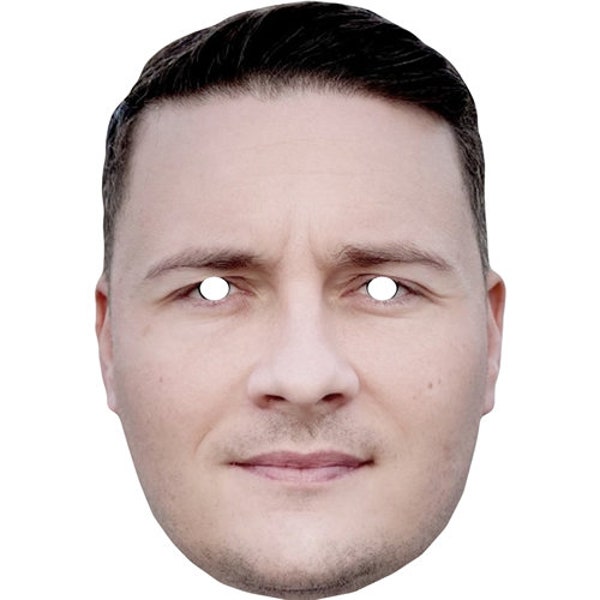 Wes Streeting celebrity politician fancy dress card mask - all masks are pre-cut-Order By 3pm UK For Same Day Dispatch (Mon-Fri)