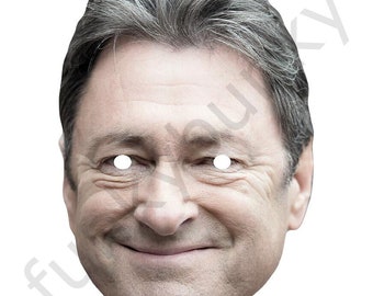 Alan titchmarsh celebrity gardener card mask - Ready To Wear-Order By 3pm UK For Same Day Dispatch (Mon-Fri) .