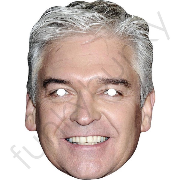 Phillip schofield philip celebrity card face mask - masks are pre-cut!-Order By 3pm UK For Same Day Dispatch (Mon-Fri) .