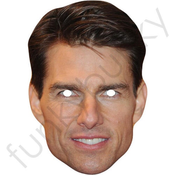 Tom cruise celebrity card mask - machine cut - ready to wear - top quality masks -Order By 3pm UK For Same Day Dispatch (Mon-Fri)