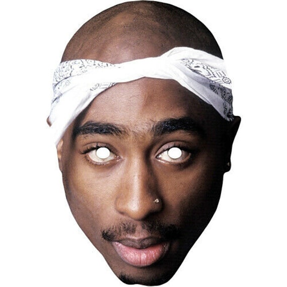 Tupac Shakur American Rapper 2pac Celebrity Singer Card Mask Ready to  Wear-order by 3pm UK for Same Day Dispatch mon-fri - Etsy