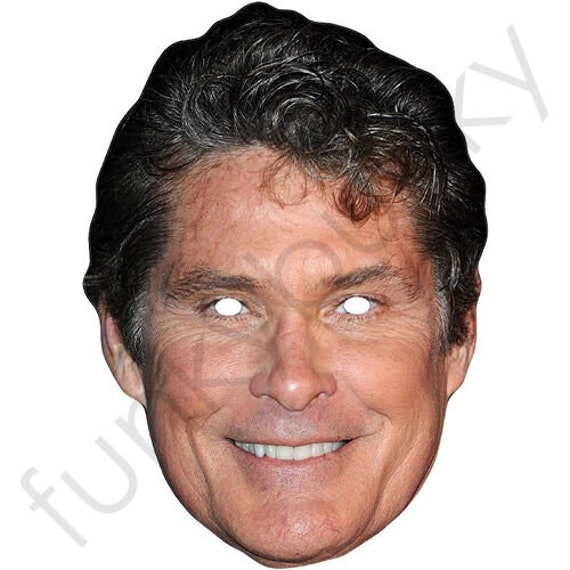David Hasselhoff Celebrity Card Mask Our Masks Are Pre-cut - Etsy