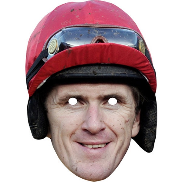 AP McCoy jockey horse riding card face mask - masks are pre-cut!-Order By 3pm UK For Same Day Dispatch (Mon-Fri)