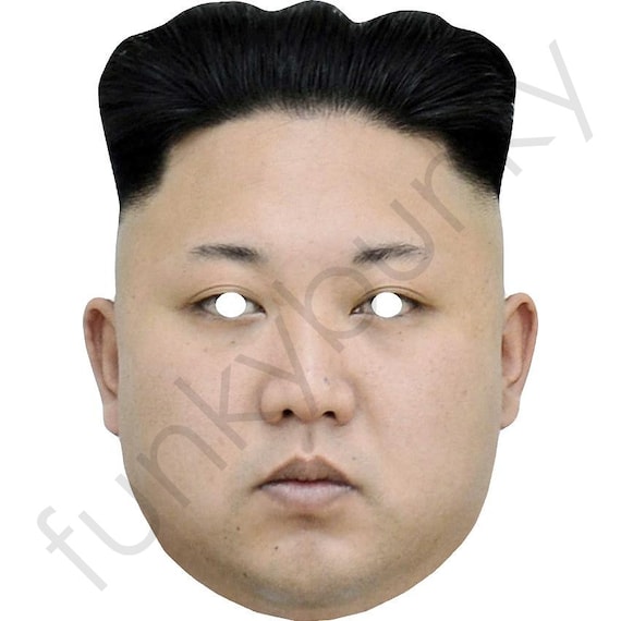 Kim Jong-un Politician Celebrity Card Mask Ready to - Etsy Denmark