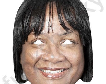 Diane Abbott British Politician 2D Card Party Face Mask 