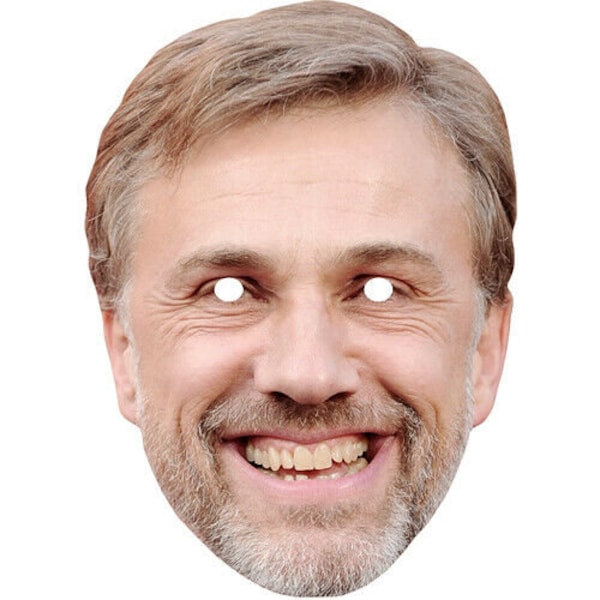 Christoph waltz celebrity actor card mask - all masks are ready to wear-Order By 3pm UK For Same Day Dispatch (Mon-Fri) .