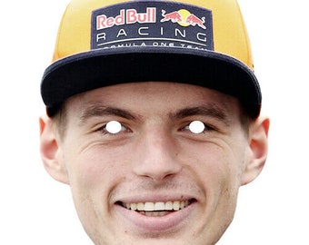 Max verstappen celebrity racing card mask - Ready To Wear-Order By 3pm UK For Same Day Dispatch (Mon-Fri) .