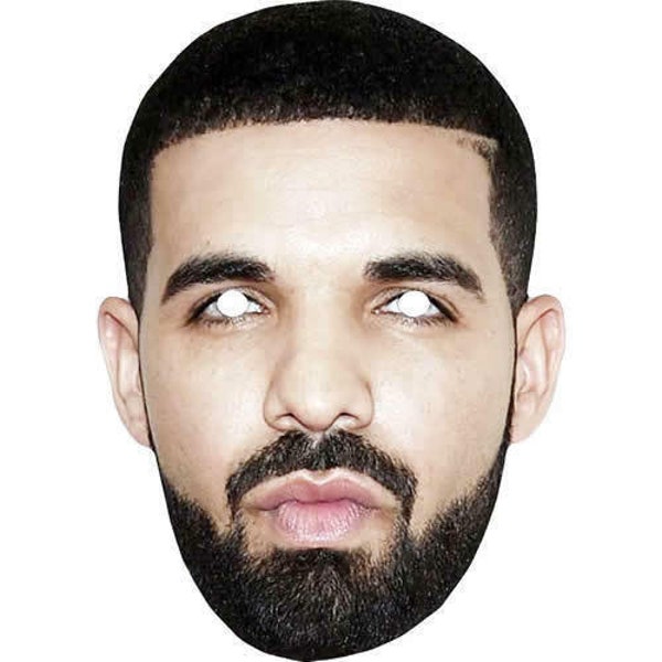 Drake celebrity canadian rapper card face mask - all our masks pre-cut!!-Order By 3pm UK For Same Day Dispatch (Mon-Fri) .