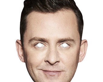 Scott Mills Berühmtheit TV-Moderator Radio-Gastkartenmaske - -Bestellung bis 15.00 Uhr UK für den Versand am selben Tag (Mo.-Fr.).