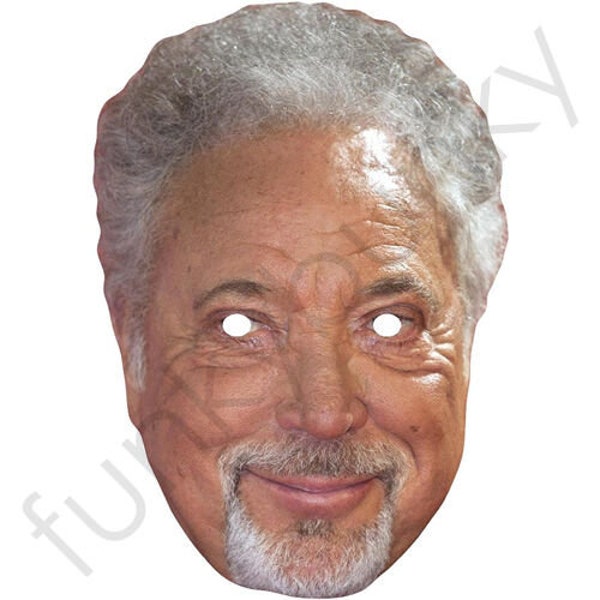 Tom jones modern singer welsh celebrity card mask - Ready To Wear-Order By 3pm UK For Same Day Dispatch (Mon-Fri) .