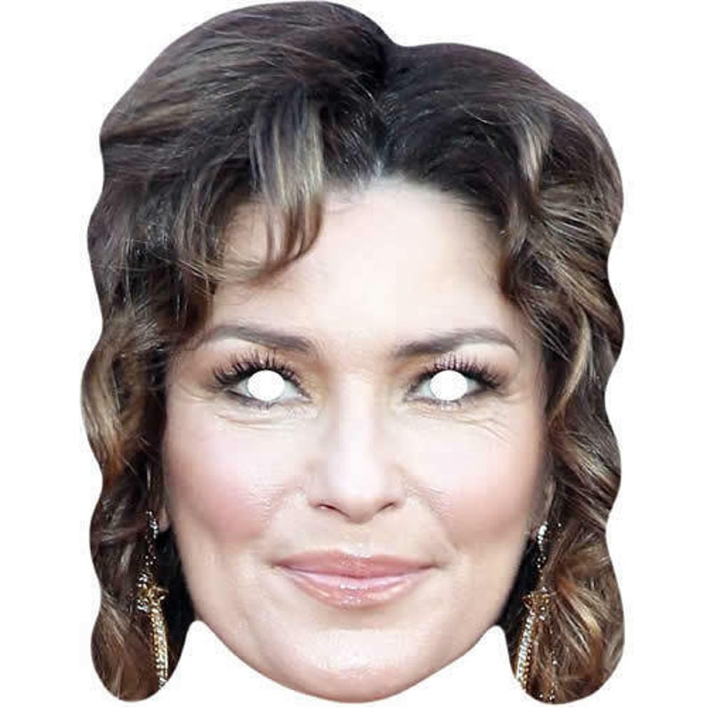 Shania Twain Celebrity Singer Card Face Mask All Our Masks Etsy UK