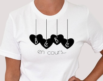 T-shirt annonce grossesse, T-shirt future maman, Tee-shirt femme enceinte