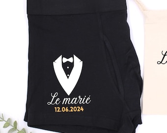 Boxershorts für den Bräutigam, Boxershorts für den Trauzeugen, Boxershorts für den Brautführer, personalisierte Hochzeitsboxershorts, personalisierte Boxershorts für den Junggesellenabschied