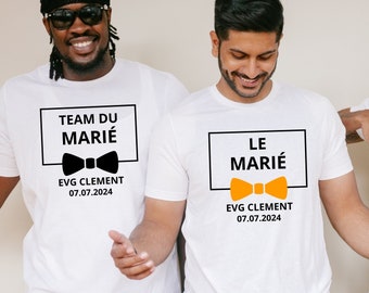 T-shirt evg personnalisé, Tee shirt futur marié, team du marié, Tshirt témoin, enterrement vie de garçon