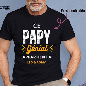 This Grandpa Belongs To T-shirt, Awesome Grandpa T-shirt, Personalized Grandpa T-shirt, Grandpa Gift Idea, Grandfathers Day T-shirt