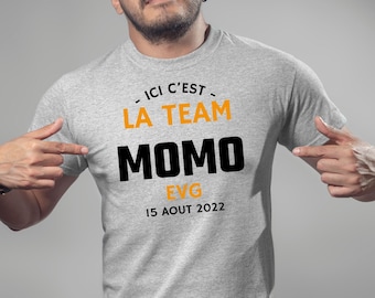 evg-Team-T-Shirt, zukünftiges Bräutigam-T-Shirt, Bräutigam-Team, personalisiertes evg-T-Shirt, Junggesellenabschied