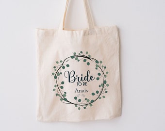 Bride to be tote bag, bride team tote bag, personalized evjf bag, personalized wedding bag, Bachelorette party