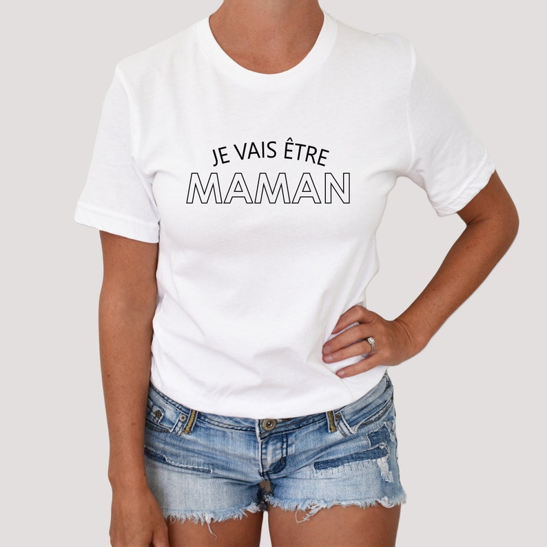 Tee shirt je vais être PAPA, Je vais être MAMAN, t-shirt Futur papa, tee-shirt Future maman, annonce grossesse couple image 3