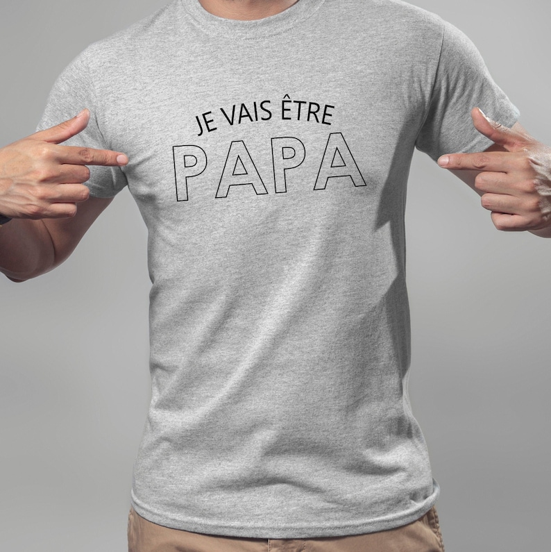 Tee shirt je vais être PAPA, Je vais être MAMAN, t-shirt Futur papa, tee-shirt Future maman, annonce grossesse couple image 1