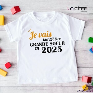 I&#39;m going to be a big sister soon t-shirt, big sister announcement t-shirt, child pregnancy announcement t-shirt