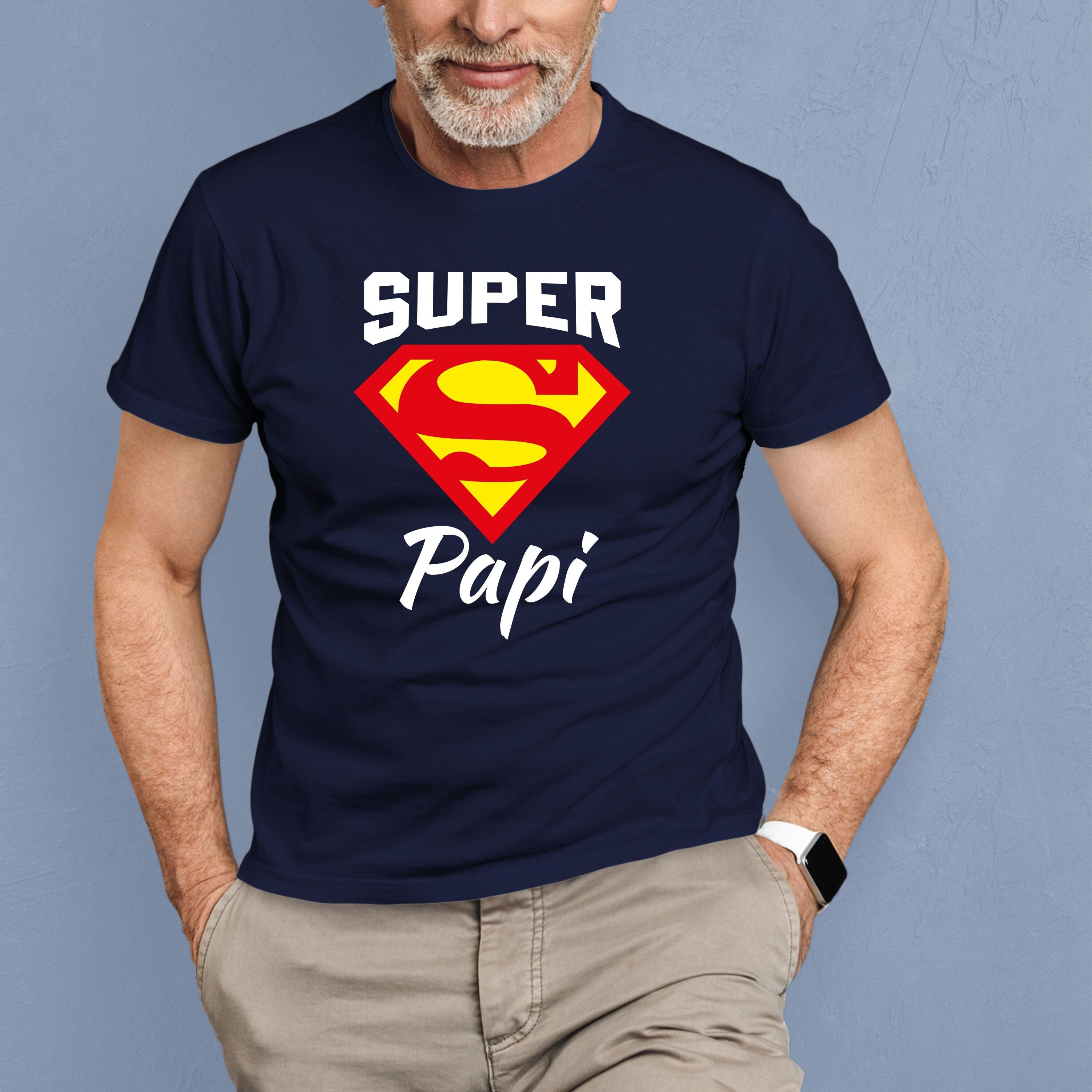 T-shirt Papy Personnalisable - Ajoute Les Prénoms Des Petits-enfants - Cadeau Fête Des Grands-Pères - Coton Doux