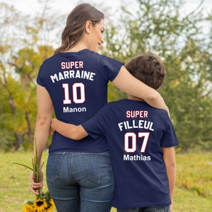 T-shirt "Marraine Filleule" | Design Unique "Ma Marraine & Moi C'est Pour La Vie" | Cadeau Sentimental