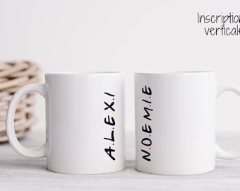 Mug Friends, Tasse personnalisée Friends, Idée cadeau Noël ou anniversaire pour fan de friends