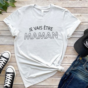 Tee shirt je vais être PAPA, Je vais être MAMAN, t-shirt Futur papa, tee-shirt Future maman, annonce grossesse couple image 4