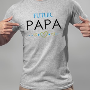 Tee shirt Futur PAPA, Future MAMAN, T-shirt annonce grossesse, Tee-shirt couple, cadeau original futurs parents image 3