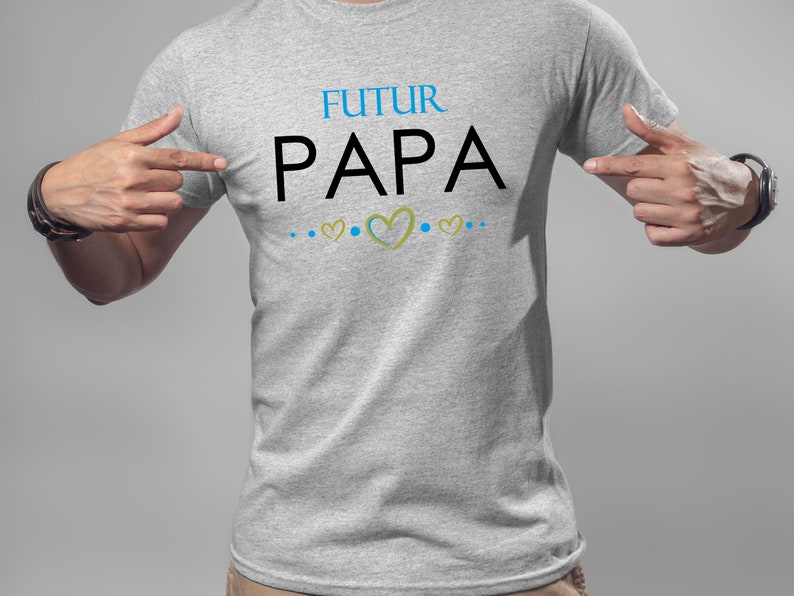 Tee shirt Futur PAPA, Future MAMAN, T-shirt annonce grossesse, Tee-shirt couple, cadeau original futurs parents image 3