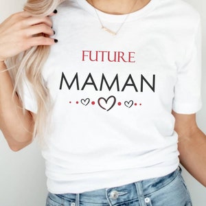 Tee shirt Futur PAPA, Future MAMAN, T-shirt annonce grossesse, Tee-shirt couple, cadeau original futurs parents image 4