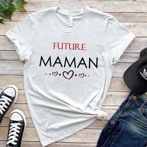 Tee shirt Futur PAPA, Future MAMAN, T-shirt annonce grossesse, Tee-shirt couple, cadeau original futurs parents image 5