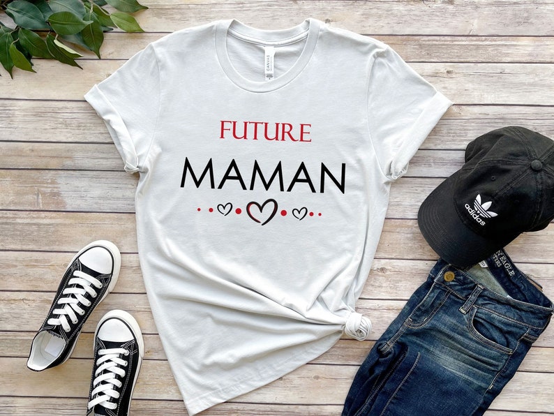 Tee shirt Futur PAPA, Future MAMAN, T-shirt annonce grossesse, Tee-shirt couple, cadeau original futurs parents image 5