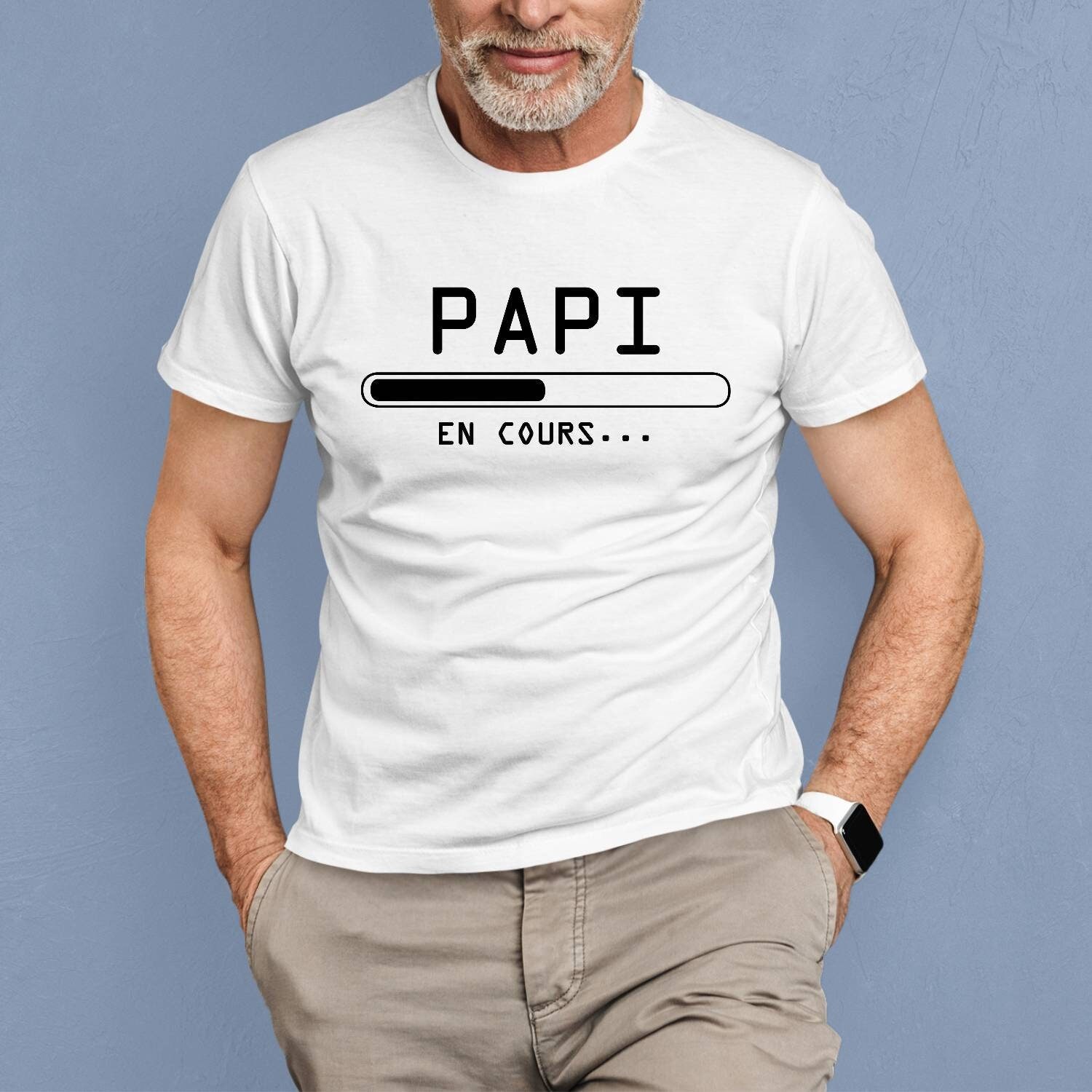 T-Shirt "Papy 2026 En Cours" - Annonce De Grossesse Originale Pour Futur Grand-Père