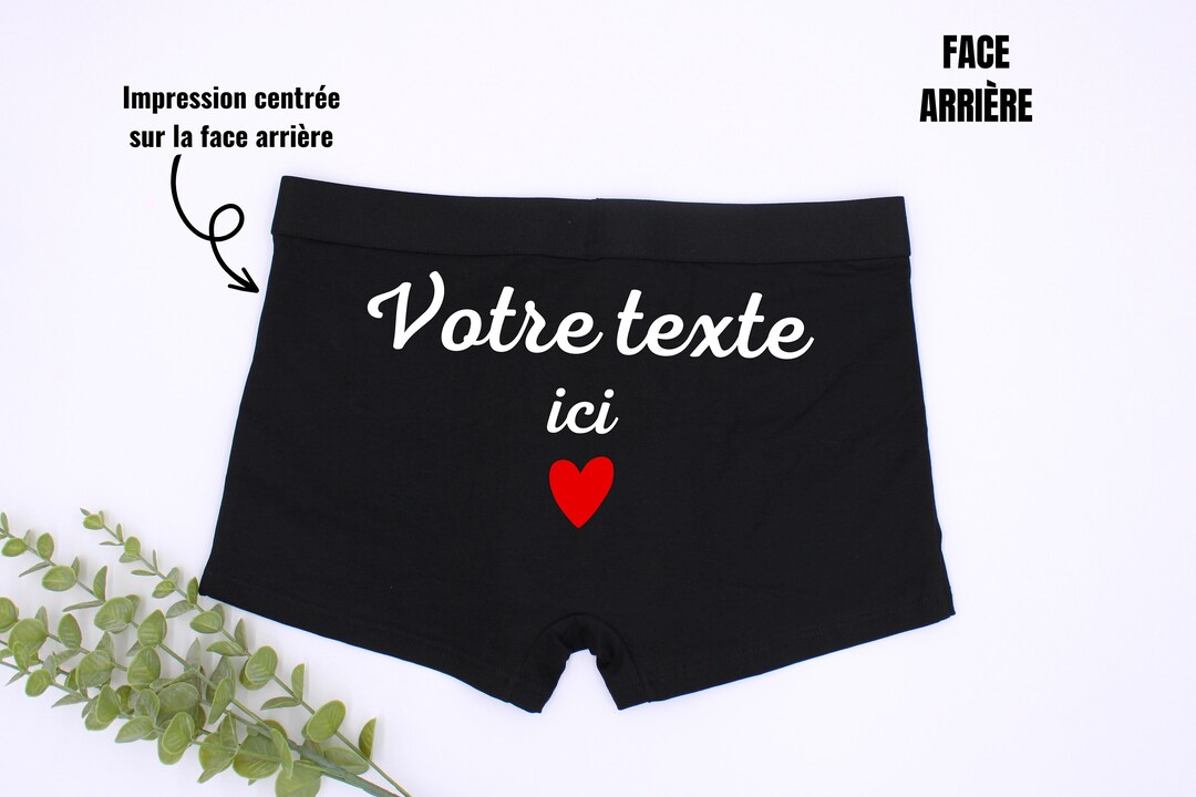 Boxer uomo da personalizzare, boxer con messaggio