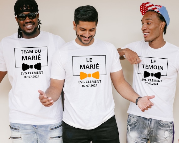 T-Shirt Humour Futur Marié EVG - Soirée Entre Potes Festive Et Cadeau Mariage Idéal