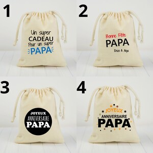 Tee-shirt super Papa tee-shirt papa personnalisé, cadeau anniversaire papa, tee shirt fête des pères image 3