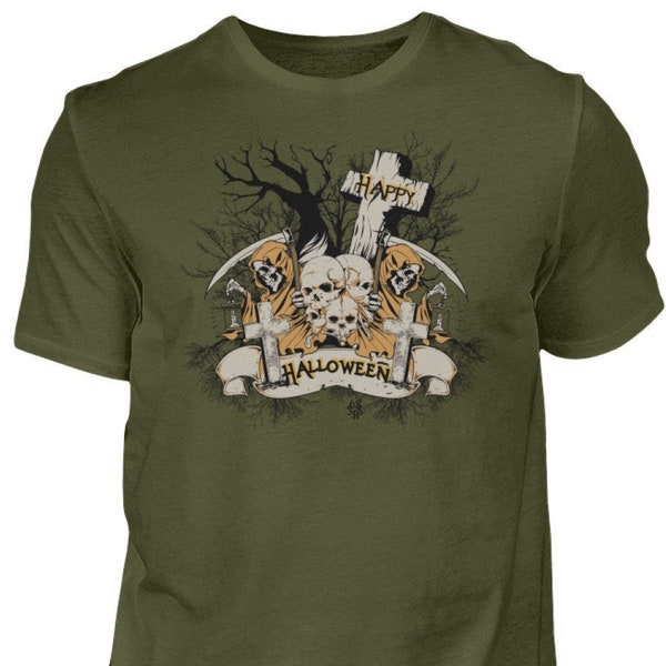 Happy Halloween - Friedhof  - Herren Shirt