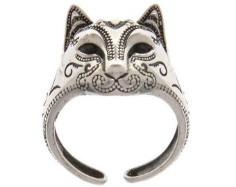 cat face ring