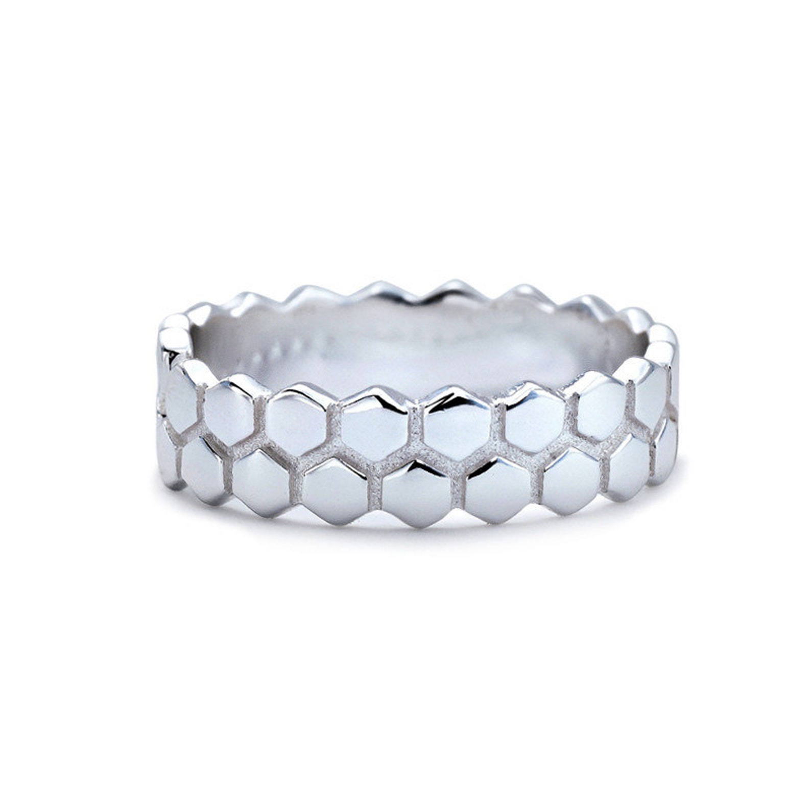 925 Sterling Silver Ring Ring Delicate Beehive Etsy