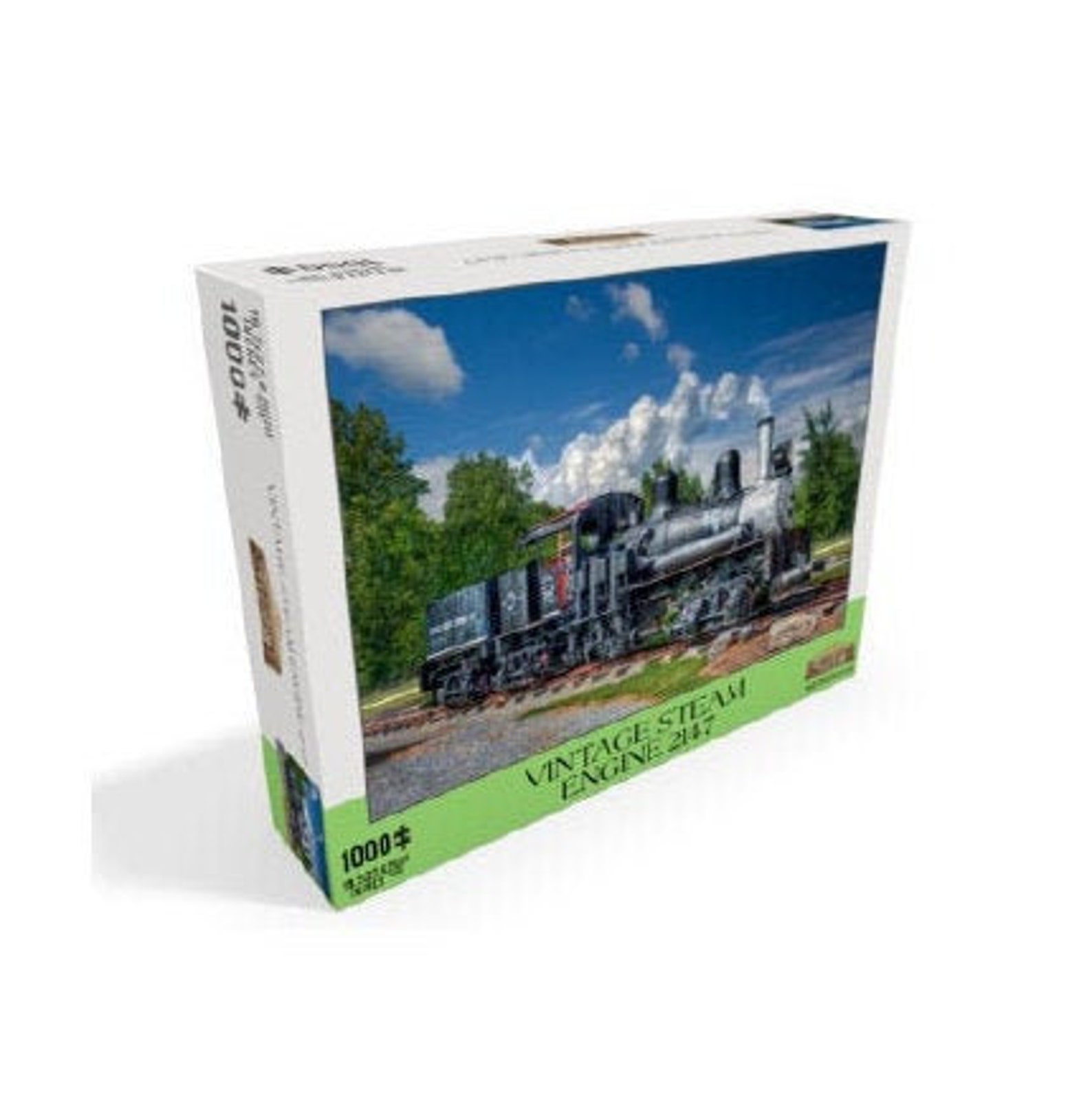 1000 Piece Jigsaw Puzzle Vintage Steam Engine 2147 by Depot Etsy