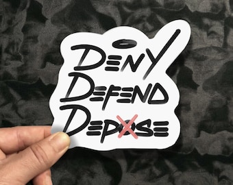 Refuser Défendre Déposer | Sticker mat, brillant, holographique, découpé