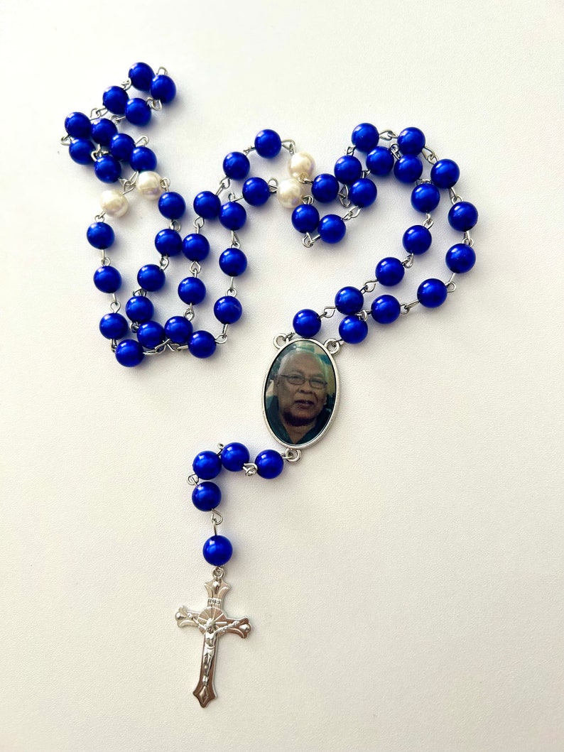 Custom Personalized Rosary with Photo zdjęcie 4