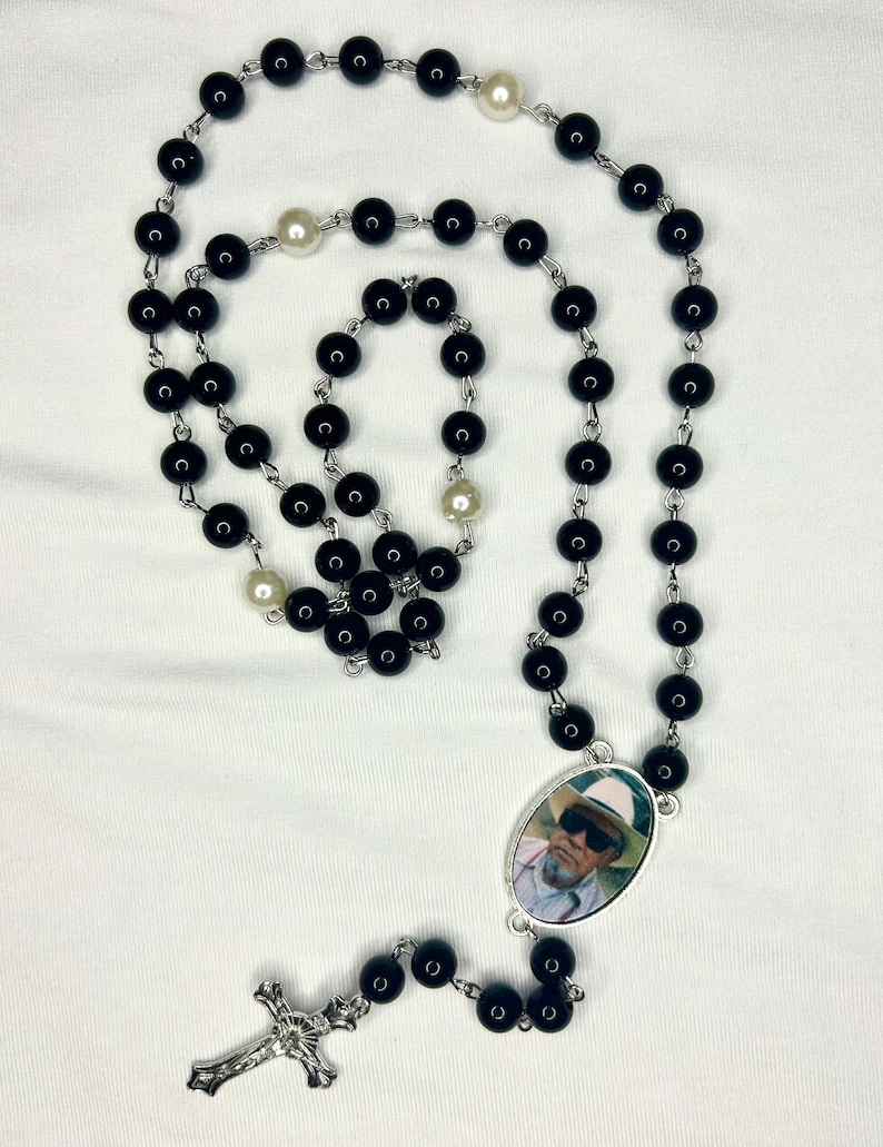 Custom Personalized Rosary with Photo zdjęcie 1