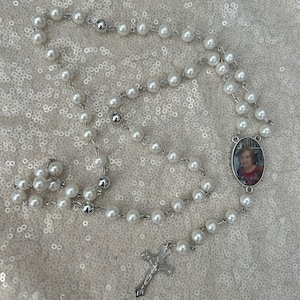 Custom Personalized Rosary with Photo zdjęcie 6