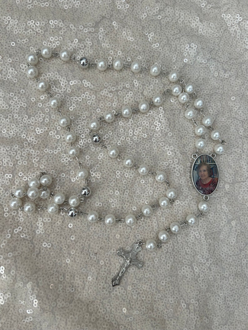 Custom Personalized Rosary with Photo zdjęcie 6