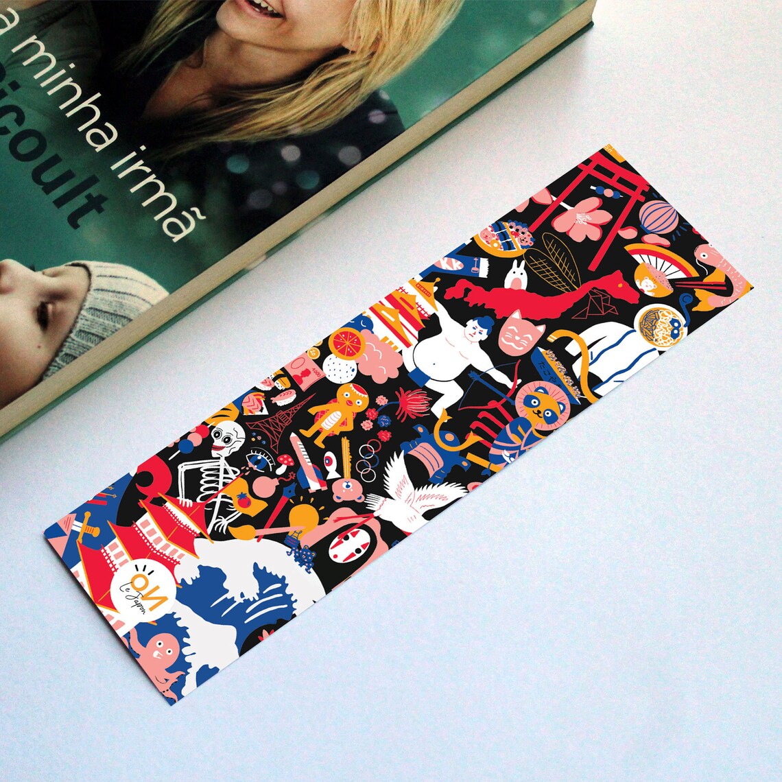 Illustrated bookmark JAPAN Etsy