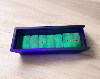 camo glow in the dark dominoes double 6,9 and 12 available