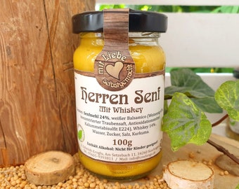 Herren Senf, Spezialität mit Whiskey, 100g