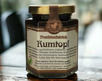 Rumtopf Fruchtaufstrich, Brotaufstrich, 220g